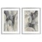 Stupell Industries Mottled Fluid Monochrome 2pc Framed Print Under Glass Set, design by Kippi Leonard